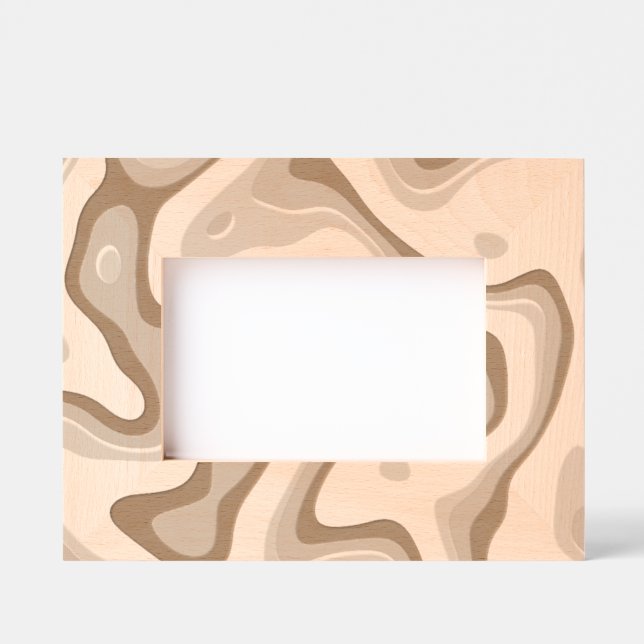 Abstraktes Design Etched Picture Frame Geätzte Rahmen (Vorderseite)