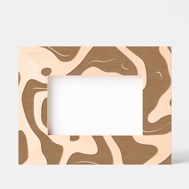 Abstraktes Design Etched Picture Frame Geätzte Rahmen (Vorderseite)