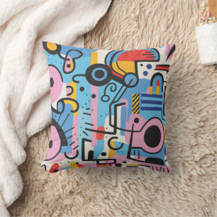 Abstraktes Design - farbenfrohe geometrische Forme Kissen