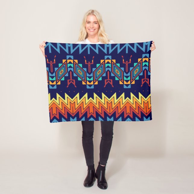 Abstraktes Design Fleecedecke (Beispiel)