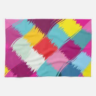 Abstraktes Design für Pinselstriche Geschirrtuch