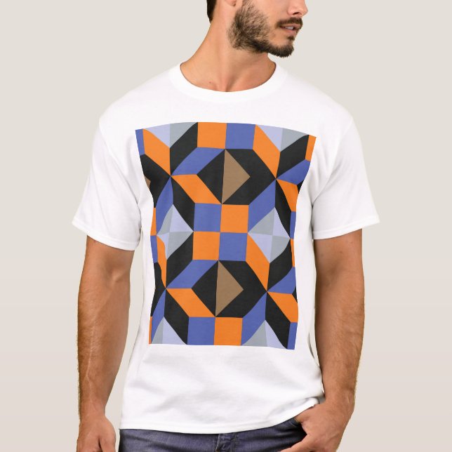 Abstraktes Design-Hintergrundbild T-Shirt (Vorderseite)