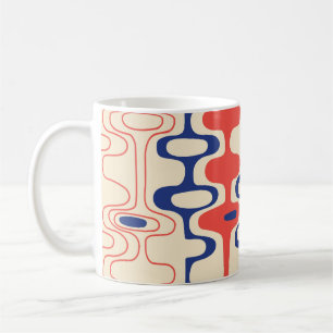 Abstraktes Design im Stil der Mitte des Jahrhunder Kaffeetasse