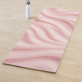 Abstraktes Design in Rosa Creme Yogamatte