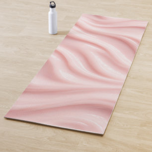 Abstraktes Design in Rosa Creme Yogamatte
