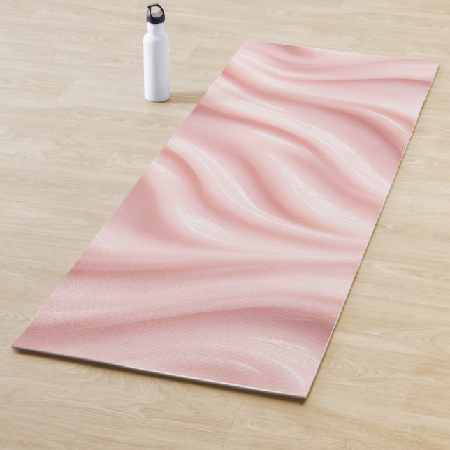 Abstraktes Design in Rosa Creme Yogamatte (Beispiel)