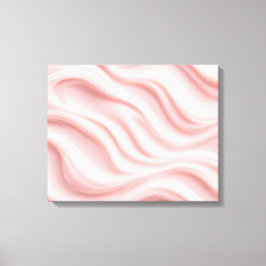 Abstraktes Design in Rosa und Creme Leinwanddruck