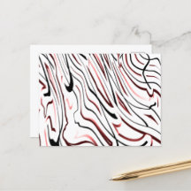 Abstraktes Design in Rot-Weiß-Schwarz