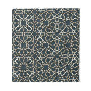 Abstraktes Design islamischer geometrischer Muster Notizblock