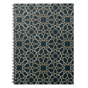 Abstraktes Design islamischer geometrischer Muster Notizblock