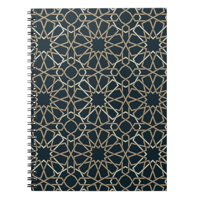 Abstraktes Design islamischer geometrischer Muster Notizblock (Vorderseite)