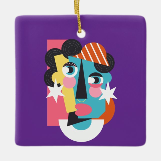 Abstraktes Design Keramikornament (Vorderseite)