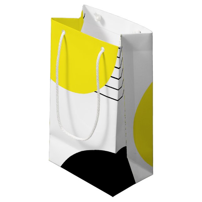 Abstraktes Design Kleine Geschenktüte (Vorderseite Schrägansicht)