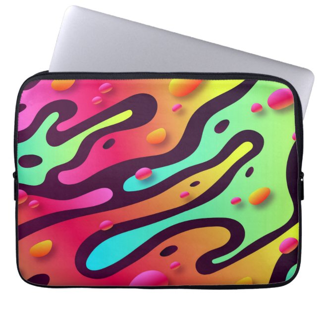 Abstraktes Design Laptopschutzhülle (Vorderseite)