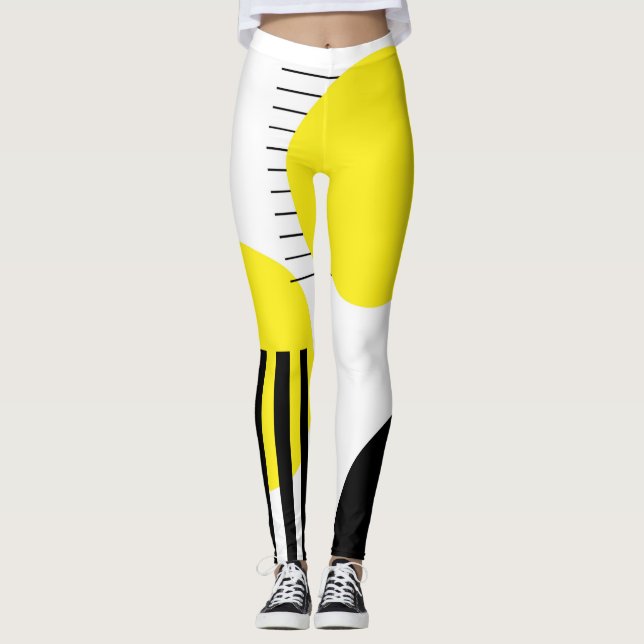 Abstraktes Design Leggings (Vorderseite)