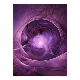 Abstraktes Design Lila Reiche Poster