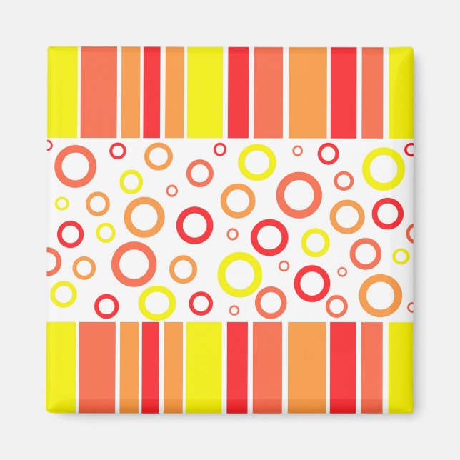 Abstraktes Design Magnet (Vorne)
