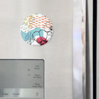 abstraktes Design Magnet Blumen