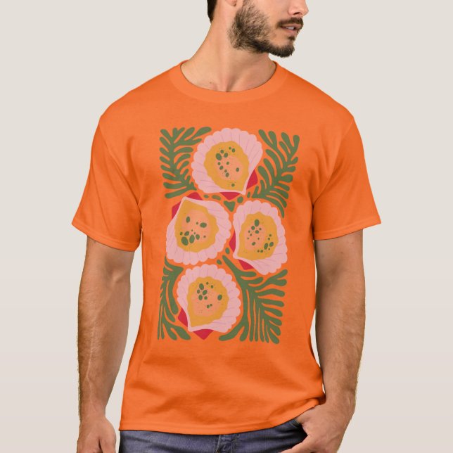 Abstraktes Design Männergrafik-T - Shirt (Vorderseite)