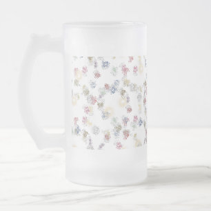 Abstraktes Design Mattglas Bierglas
