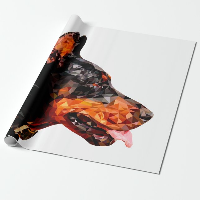 Abstraktes Design mit geringem Poly-Dreieck Geschenkpapier (Ungerollt)