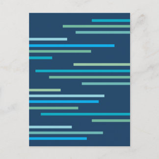 Abstraktes Design mit überlappenden Linien Postkarte