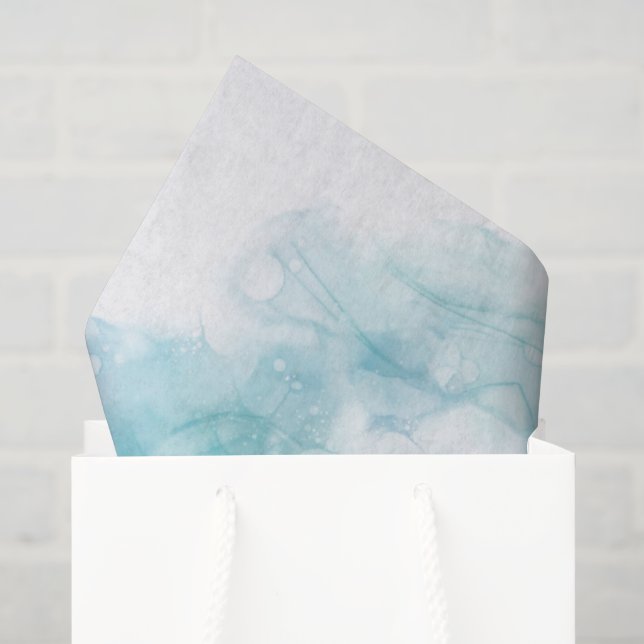Abstraktes Design mit weichen Wasserfarbenmustern Seidenpapier (Geschenktüte)