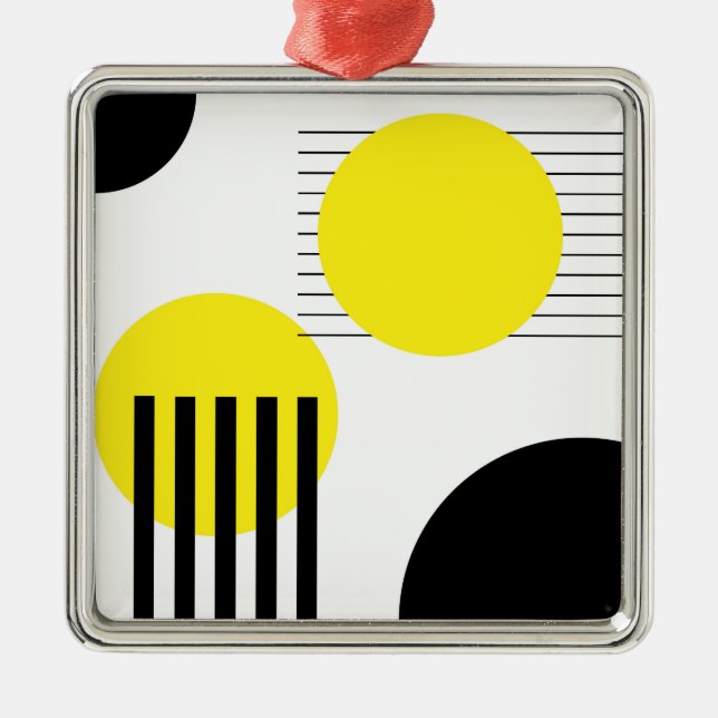 Abstraktes Design Ornament Aus Metall (Vorne)