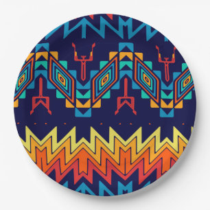 Abstraktes Design Pappteller
