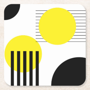 Abstraktes Design Rechteckiger Pappuntersetzer