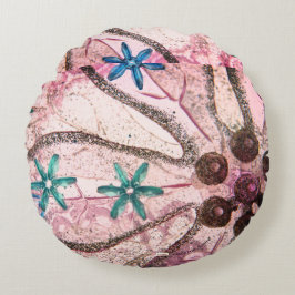 Abstraktes Design Rundes Kissen