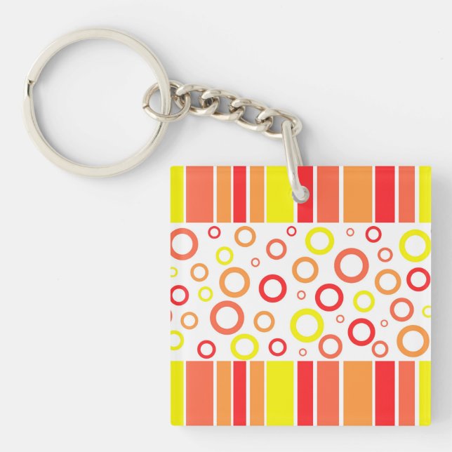 Abstraktes Design Schlüsselanhänger (Vorderseite)
