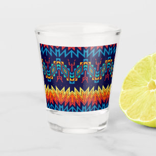 Abstraktes Design Schnapsglas