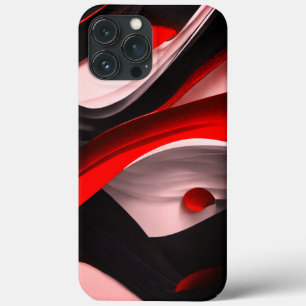 abstraktes Design schwarz und rot Accessoires Elem Case-Mate iPhone Hülle