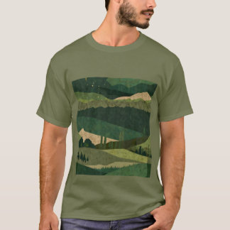 Abstraktes Design, Thema Natur T-Shirt