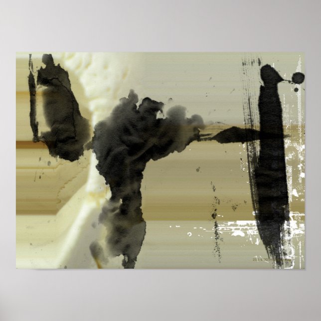 Abstraktes Design und Streifen Poster (Vorne)