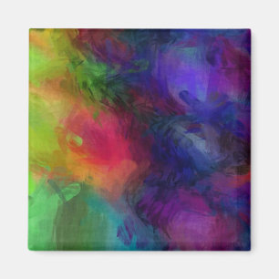 Abstraktes Design, viele Farben Magnet