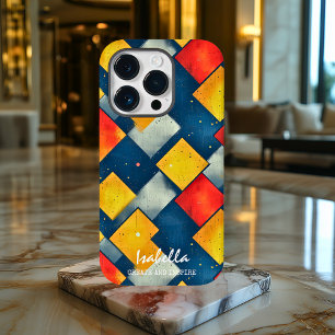 Abstraktes Diamantmuster-Design anpassbar Case-Mate iPhone 14 Pro Hülle