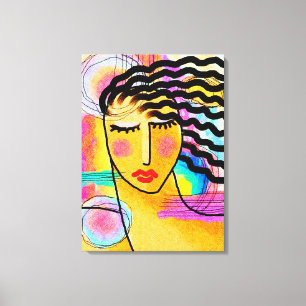 Abstraktes digitales Bild am Sommertag Leinwanddruck