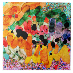 Abstraktes digitales Bild ohne Titel 1 Fliese