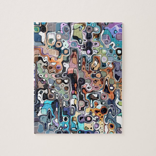 Abstraktes digitales Doodle 2 Puzzle (Vertikal)