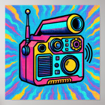 Abstraktes digitales Muster Glitch Pop Wallpaper