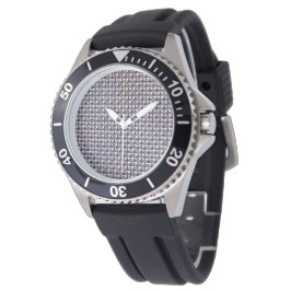 Abstraktes digitales Musterdesign 1216 - Männerübe Armbanduhr