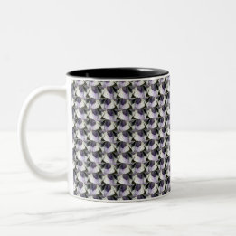 Abstraktes Digitalmuster 1222 - Kaffee-Tasse Zweifarbige Tasse