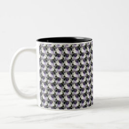 Abstraktes Digitalmuster 1222 - Kaffee-Tasse Zweifarbige Tasse