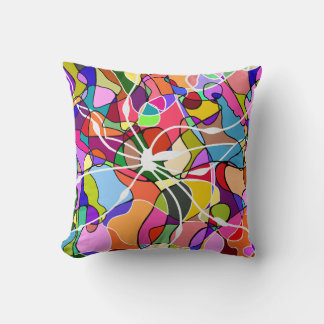 Abstraktes Doodle-Design-Kissen Kissen