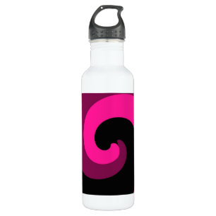 Abstraktes Drehmotiv Retro Trinkflasche