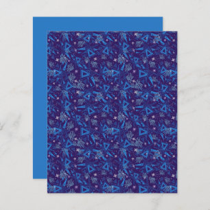 Abstraktes Dreieck Blaues Wasser Eiskrem Scrapbook