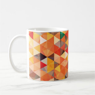 Abstraktes Dreieck Geometrisches Nahtloses Muster Kaffeetasse