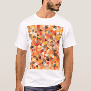 Abstraktes Dreieck Geometrisches Nahtloses Muster T-Shirt